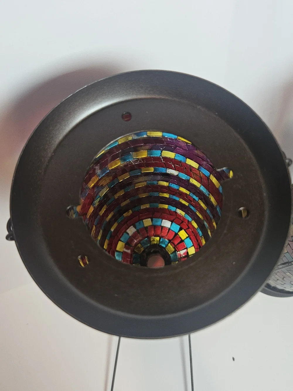 Pier 1 Imports Morrocan Lanterns Large Hang or Table Accent Glass Mosaic